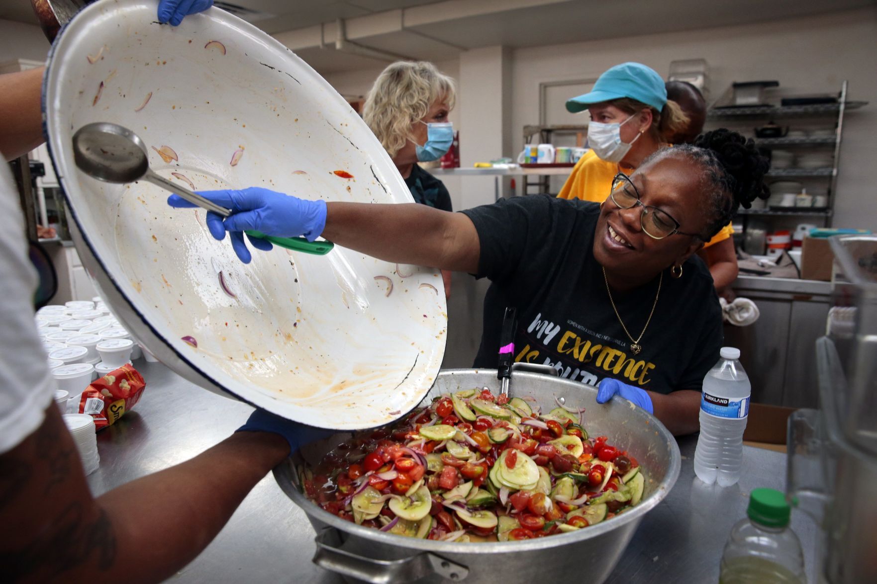 PotBangerz' Cathy Daniels feeds the hungry